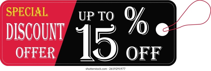 Special discount offer tag icon.Price discount promotion banner, special offer sticker.Special discount Offer, Big Sale, Mega Sale and Online Shopping Banner Template Vector Design.
