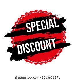 Special discount offer vector design. Offer price discount banner tag.