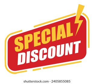 Oferta especial de descuento Ilustración del vector