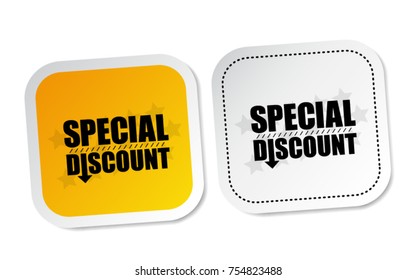 Special Discount Stickers
