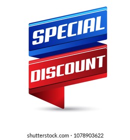 Special Discount Vector Icon Banner Design