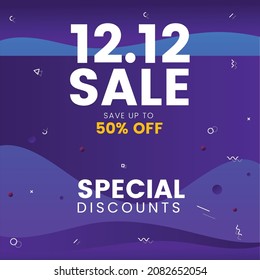 Special discounts sale banner design template.