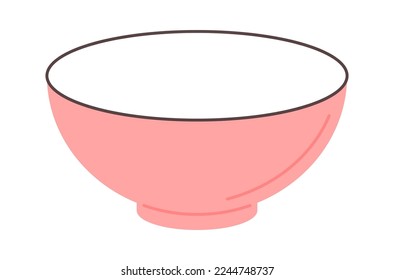 Special dishware for asian food flat icon Kitchen utensil. Vector illustration