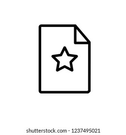 Special document line icon