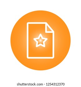 Special document line icon