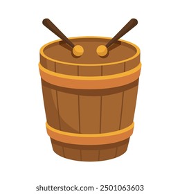 special drum for mosque musical instrument isolated