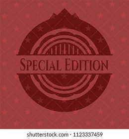 Special Edition badge with red background