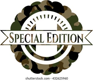 Special Edition camouflaged emblem