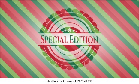Special Edition christmas colors emblem.