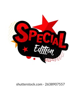 special edition — colorful vector sticker, label, badge vector illustration

