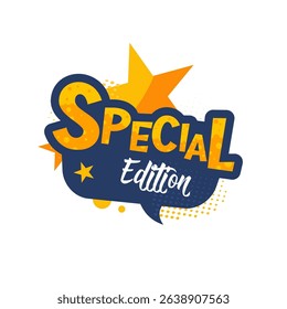 special edition — colorful vector sticker, label, badge vector illustration
