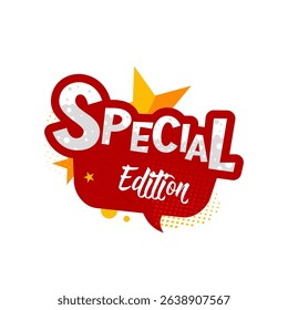 special edition — colorful vector sticker, label, badge vector illustration

