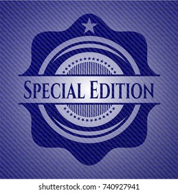Special Edition emblem with denim texture