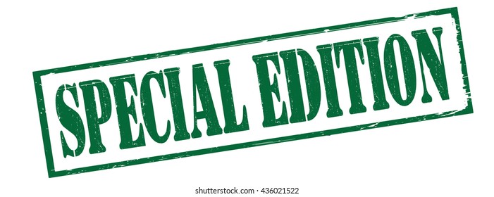 special edition grunge stamp, vector illustration