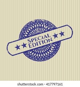 Special Edition grunge style stamp
