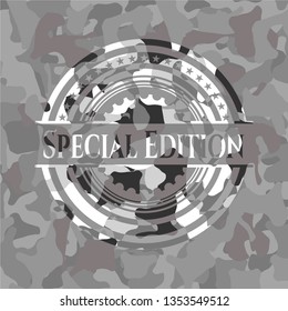 Special Edition on grey camo texture