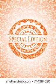 Special Edition orange mosaic emblem
