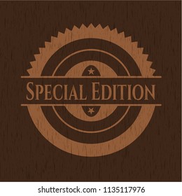 Special Edition retro wood emblem