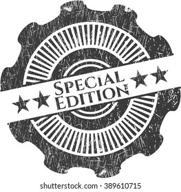 Special Edition rubber stamp with grunge texture