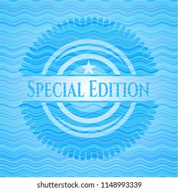 Special Edition water wave style emblem.