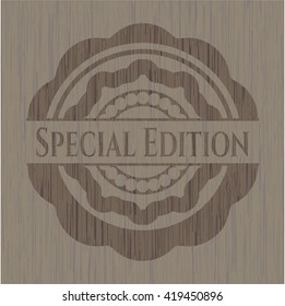 Special Edition wood icon or emblem