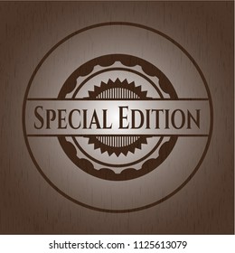 Special Edition wooden emblem. Vintage.