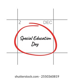 Día Especial de la Educación, 02 de diciembre - fecha calendario.