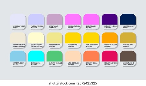 Special Education Teacher Color Guide Palette with Color Names. Catalog Sample Special Education Teachers with RGB HEX codes and Names. Colors Palette, Special Education Teacher Color Palette 2026