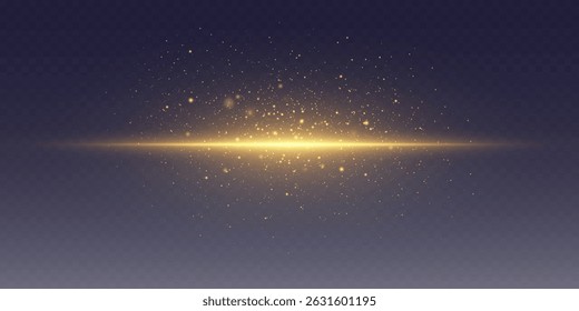 Special effect of light burst of light on neon line.