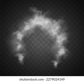 Special effect of steam, smoke, fog, clouds. Abstract gas on transparent background, vapor machine steam or explosion dust, dry ice effect, condensation, fume. Vector illustration.	 svg