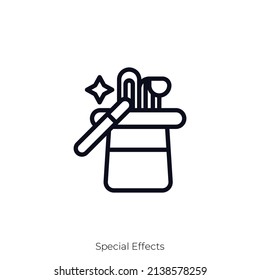 Special Effects Icon. Outline Style Icon Design Isolated On White Background