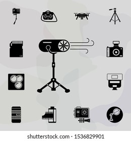 special effects icon. Universal set of equipment photography for website design and development, app development