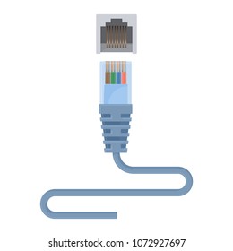 Special Ethernet cable composed of connector and long wire