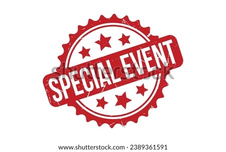 Special Event Rubber Stamp Seal Vector