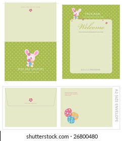 Special Event Templates (includes A2 invite with crop marks & bleeds, A2 envelope setup and 8.5x5.5 program)