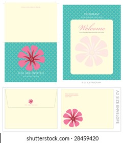 Special Event Templates (includes A2 invite with cropmarks & bleeds, A2 envelope setup and 8.5x5.5 program)