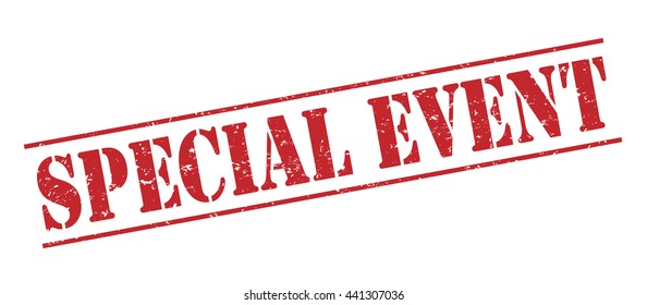 special event vector stamp on white background.