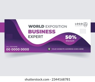   Special Facebook cover design social media marketing expert template