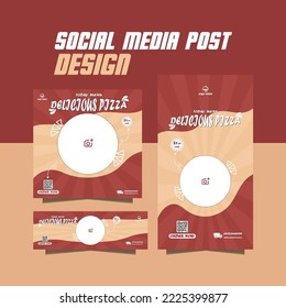 special fast food flyer delicious food menu banner ads design