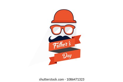 special father day orange logo icon vector