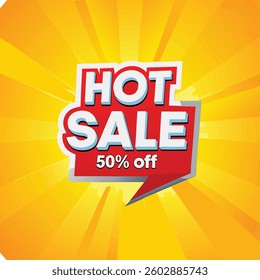 Special fiery Offer, Hot Sale banner or sticker design template, discount tag. Vector on transparent.