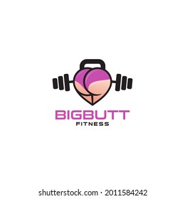 special fitness vector logo to enlarge buttocks
