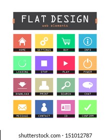 special flat ui icons for web and mobile applications