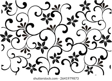 Special flower motif for Batik motif. Dyeing technique with wax barrier applied to the fabric then colored, a typical technique from Indonesia.