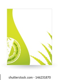 special flyer with aloe vera design