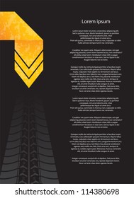 special flyer with tire design