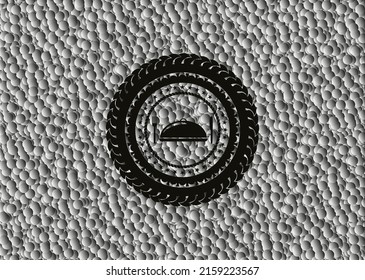 special food icon inside black emblem with bubbles background. Vintage. Vector Illustration. Detailed. 