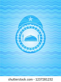 special food icon inside water badge.