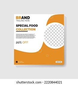  Special Food Menu Banner Template, Social Media Post Template, Special Food Menu Banner.