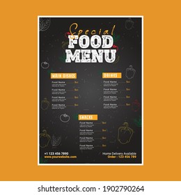 Special Food Menu Design Template